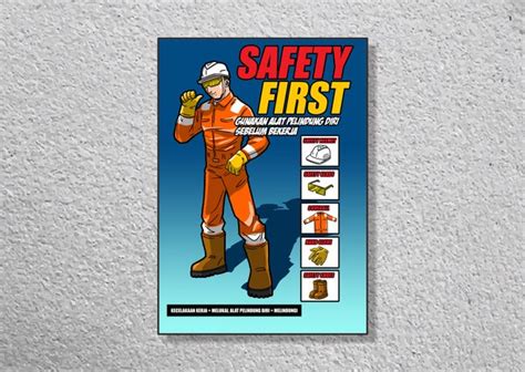 Jual Sp242 Poster K3 Safety A2 Frame Safety First Di Lapak Safety