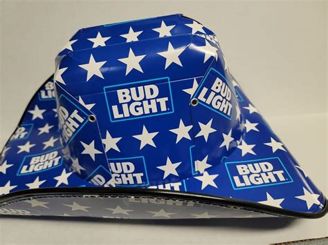 Bud Light Cowboy Hat Beer Box Cardboard New With Tags One Size Adult