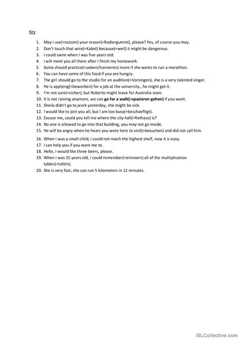 A1 Modal Verb Practice 2 General Gra… English Esl Worksheets Pdf And Doc