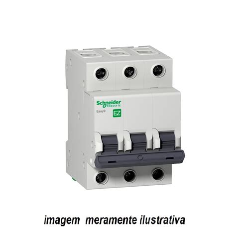 Mini Disjuntor Tripolar 10a Curva C Schneider Electric Shopee Brasil