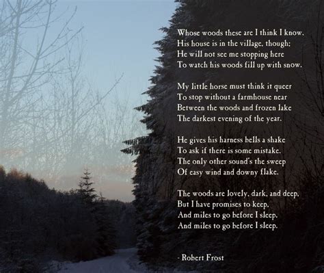 Stopping By Woods On A Snowy Evening Robert Frost Robert Frost