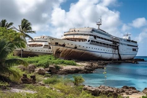 Premium AI Image | Abandoned Cruise Ships