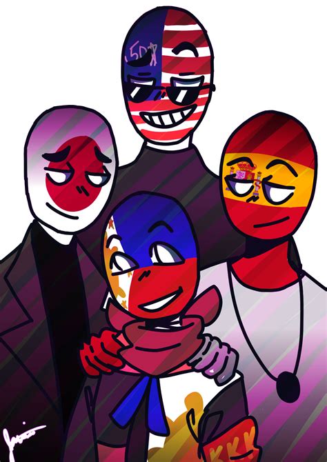 Countryhumans Ft Phil And His Colonizers Jrpgamer Illustrations Art