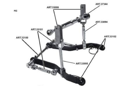 Complete 3 Point Linkage Kit Kubota Iseki Yuvraj Impex