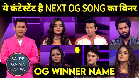 Next OG Song Winner Name Of Saregamapa 2023 6th OG Winner