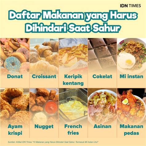 10 Makanan Yang Harus Dihindari Saat Sahur Termasuk Mi Instan Lho