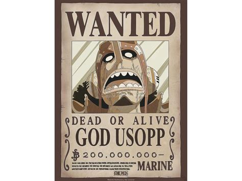 Poster New Usopp Wanted X Cm One Piece Abystyle