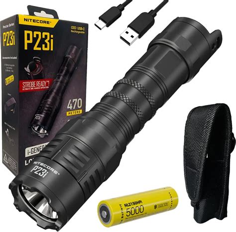 Nitecore P23i Long Range Flashlight 3000 Lumens 512 Yard Thow With