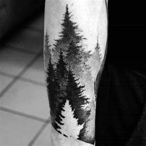 50 Tree Line Tattoo Design Ideas For Men - Timberline Ink