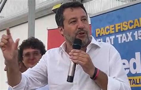 Matteo Salvini A Catania Per Inizio Lavori Metropolitana Misterbianco