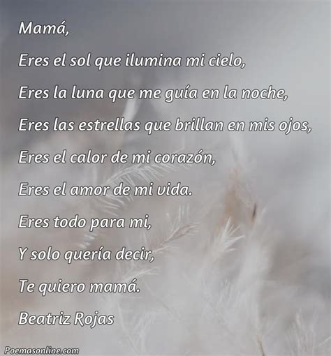 Cinco Poemas Bonitos para Mamá Poemas Online