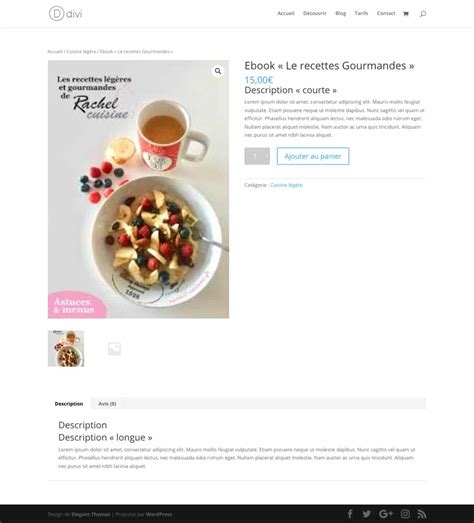 Mod Le De Fiche Produit Woocommerce Avec Divi Le Tutoriel