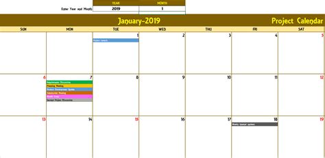 2 Page Monthly Calendar Excel | Example Calendar Printable