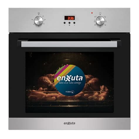 Horno de Empotrar ENXUTA Eléctrico Digital Frente Inox Capacidad 70L