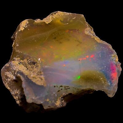 100 Natural Welo Fire Ethiopian Opal Rough Gemstone 15 5 Ct 20X19X8 Mm