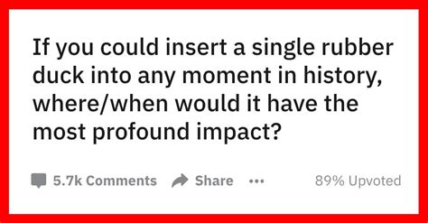 People Imagine 14 Moments When a Rubber Duck Could've Changed the ...