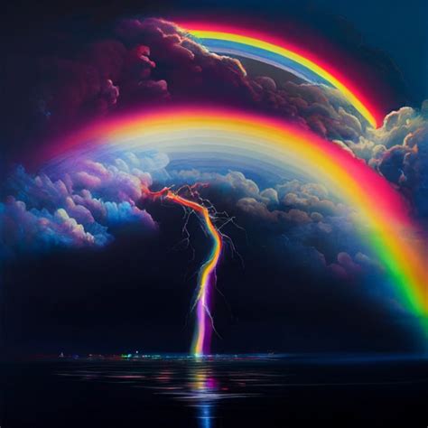 Rainbow Storm Midjourney Openart