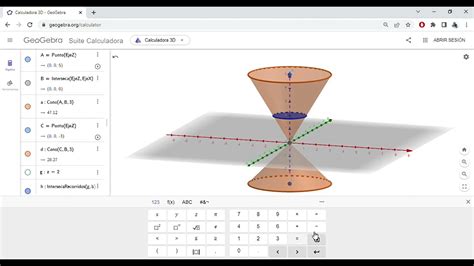 Construcciones De Las Secciones C Nicas En Geogebra Youtube