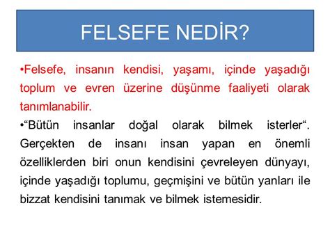 EĞİTİMİN FELSEFİ TEMELLERİ ppt indir