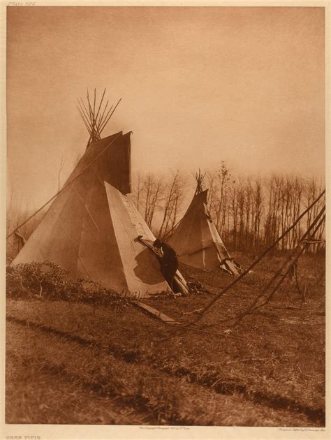 Lot Edward S Curtis Group Of Three Tipi Photogravures Cree Tipis 1928 Atsina Camp 1908