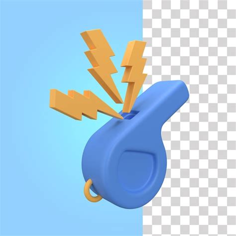 Premium Psd Whistle 3d Icon