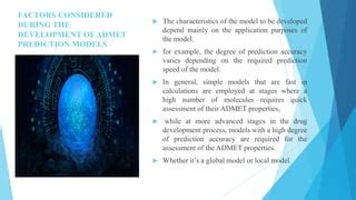 In Silico Methods For Admet Prediction Of New Molecules Ppt