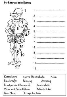 ritter arbeitsblätter grundschule 03 Ritter Geschichte schule