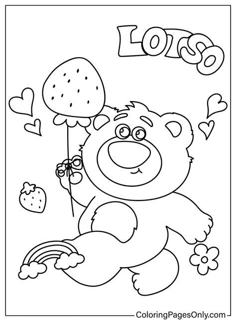 Printable Lotso Bear Coloring Page Free Printable Coloring Pages