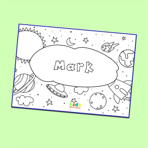 Editable Name Coloring Pages Free Fun For Kids