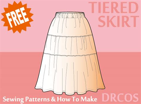 Tiered Skirt Sewing Patterns Drcos Patterns And How To Make