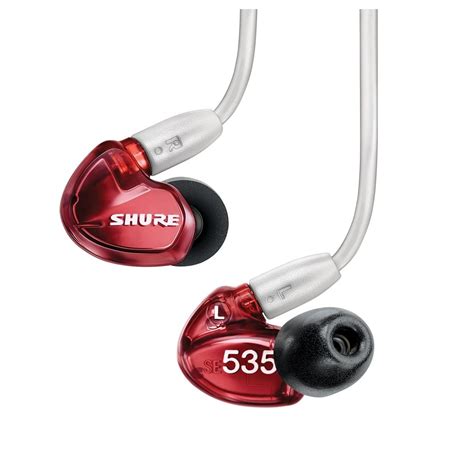 Shure SE535 Limited Edition Sound Isolating Earphones Red At Gear4music