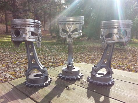 Handmade Skull Pistons From Morgan S Garage Welding Art Projects Metal