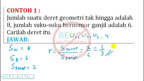 40 Contoh Soal Deret Geometri Berhingga Frankie Parsons