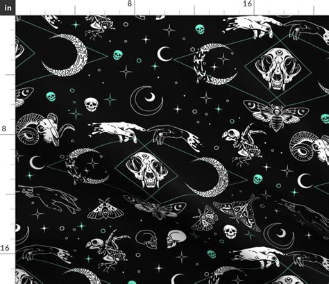 Occult aesthetic. Witchy Hands Fabric | Spoonflower