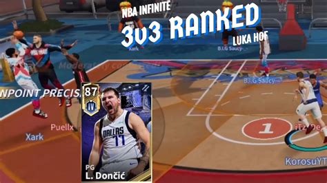 INSANE BUZZER BEATER GRINDING HALL OF FAME WITH 87 OVR LUKA IN 3v3