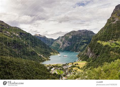 View of the Geirangerfjord - a Royalty Free Stock Photo from Photocase