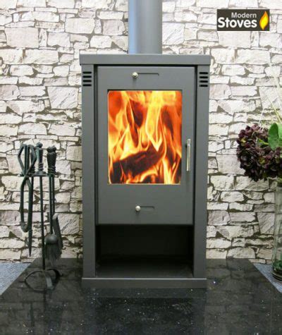 Vision 10kw 3 Sided Multi Fuel Wood Burning Stove Modern Stoves