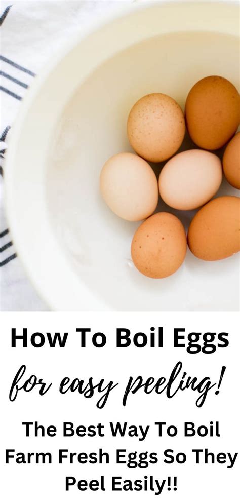 How To Boil Farm Fresh Eggs Easy Peeling Recept