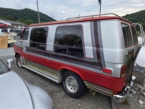 1988 Gmc Rally Wagon Van Van Red G2500 For Sale