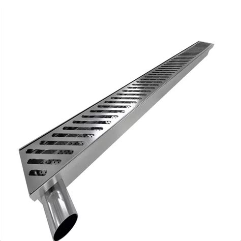 Ralo Linear Industrial Inox Coletor De Res Duos Cm Frete Gr Tis