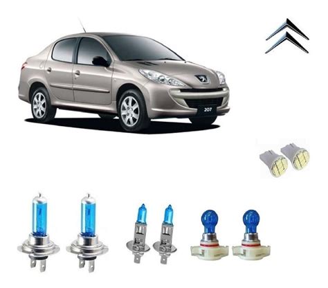 Kit Lampadas Farol Milha H Brancas Peugeot Sedan R