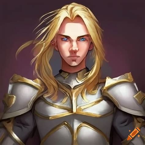 Image Of A Long Blond Hair Paladin On Craiyon