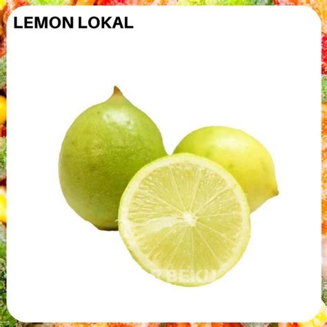 Jual Jeruk Lemon Lokal Segar 500gr Buah Fresh Pasar Beku Frozen Food