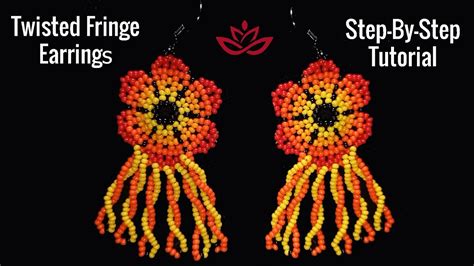 Twisted Fringe Beaded Earrings Tutorial How To Make Twisted Fringe Youtube