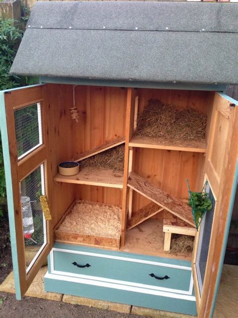 Rabbit hutch ideas made from repurposed furniture | The Owner-Builder ...