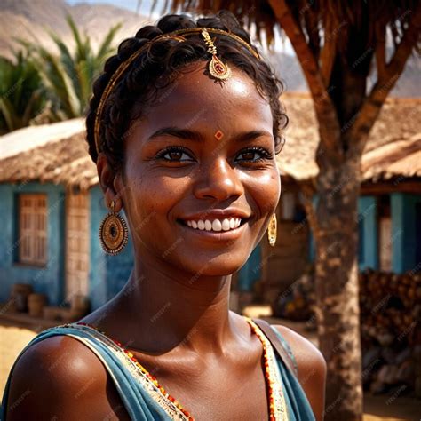 premium photo cape verdan woman  cape verde typical national citizen