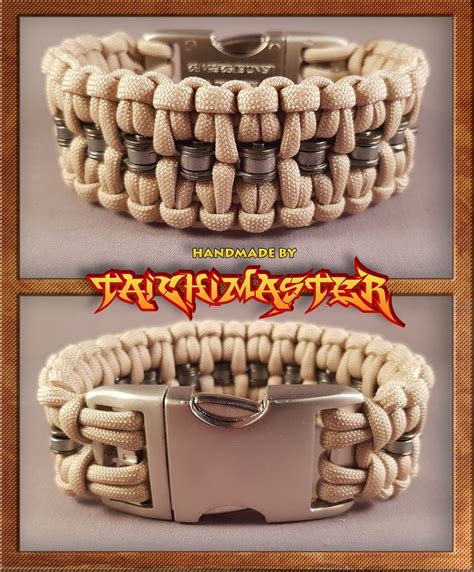 Bike Chain Paracord Bracelet Whit A Inch Aluminium Buckle Paracord