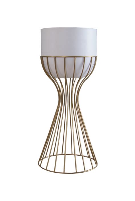 Kwietnik metalowy stojący LOFT Design GOLD 56cm 12614907385 Allegro pl