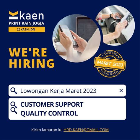 Lowongan Kerja Customer Support Quality Control Di Kaen Print Kain