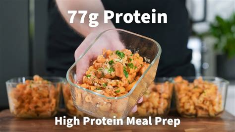 BBQ Chicken Mac Cheese Meal Prep Perfect For Bulking High Protein